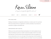 Tablet Screenshot of karenelaine.com
